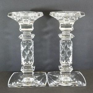 Marquis by Waterford Pillar Crystal Candleholders